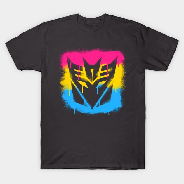 Pansexual Decepticon T-Shirt by candychameleon